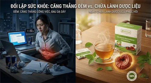 Trào ngược dạ dày do stress: Có nên uống Cà gai leo Linh chi?